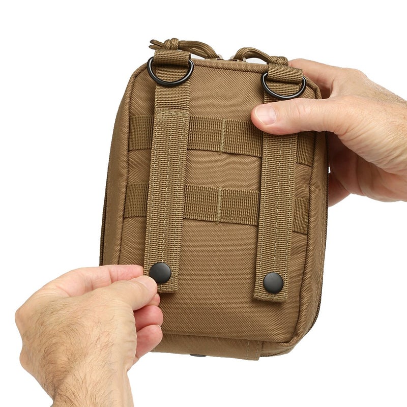 Orca Tactical حقيبة طبية تكتيكية أوركا - حقيبة IFAK ثقيلة الوزن - منظم طبي فارغ للجيش، EMTs، إنفاذ القانون، التخييم، المشي (أسود) - Image 5